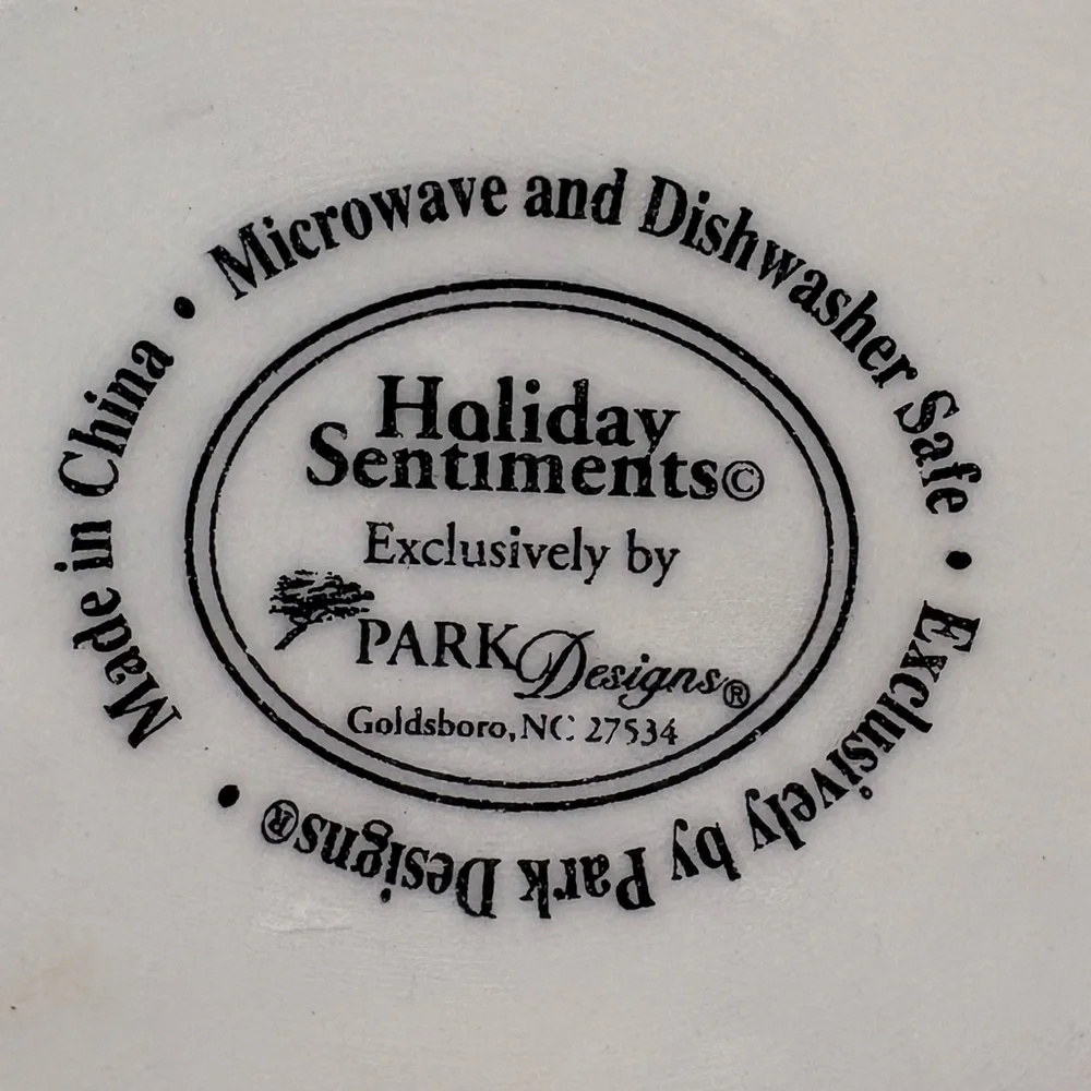 Dip Chiller Holiday Sentiments “Every Heart Comes Home For Christmas” Ceramic